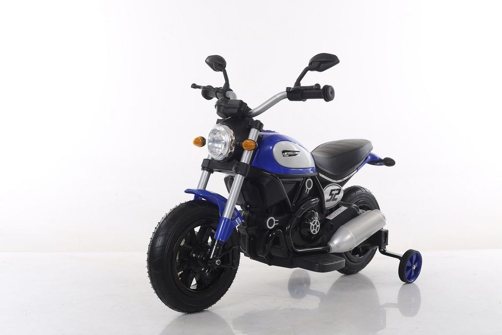 Toyas Kindermotorrad Kinder Elektro Polizei Motorrad Fahrzeug Elektromotorrad Elektrokindermotorrad Kinderfahrzeug Blau BT307