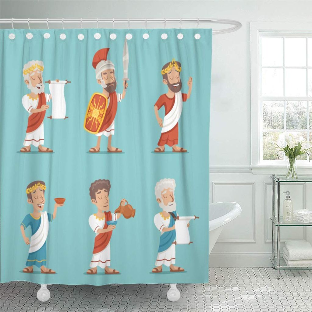 Wasserdicht Duschvorhänge Badezimmer Bad Vorhang Filmcharakter Badewannenvorhang