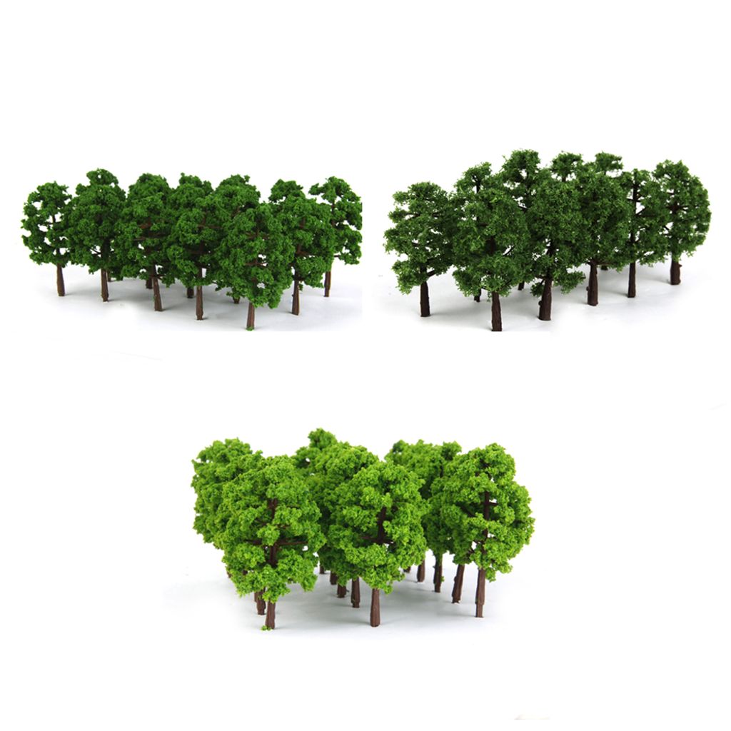 200 Stück Landschaft Eisenbahn Pine Bäume Baum Model HO Pflanzen Skala 1:150 