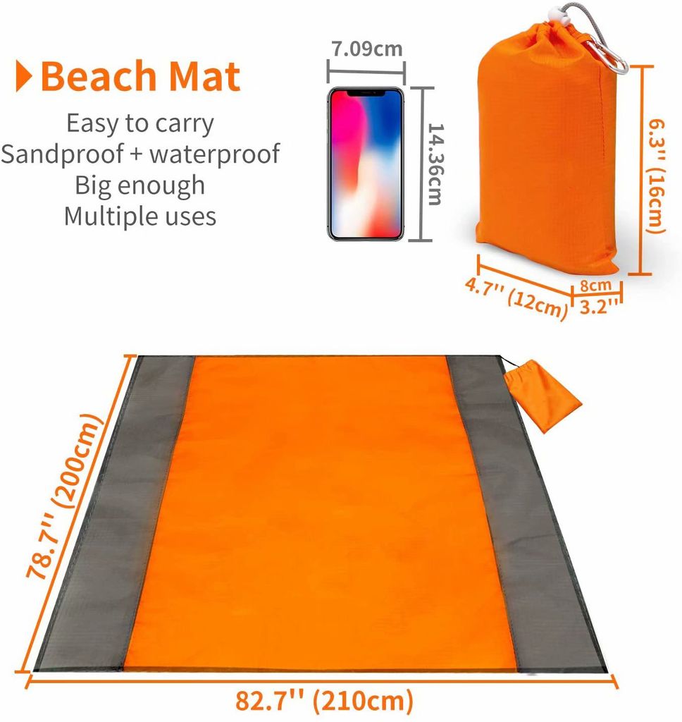 Mini-Picknick-Strandmatte Tasche Klappbare Campingdecke Im Freien Wasserdicht