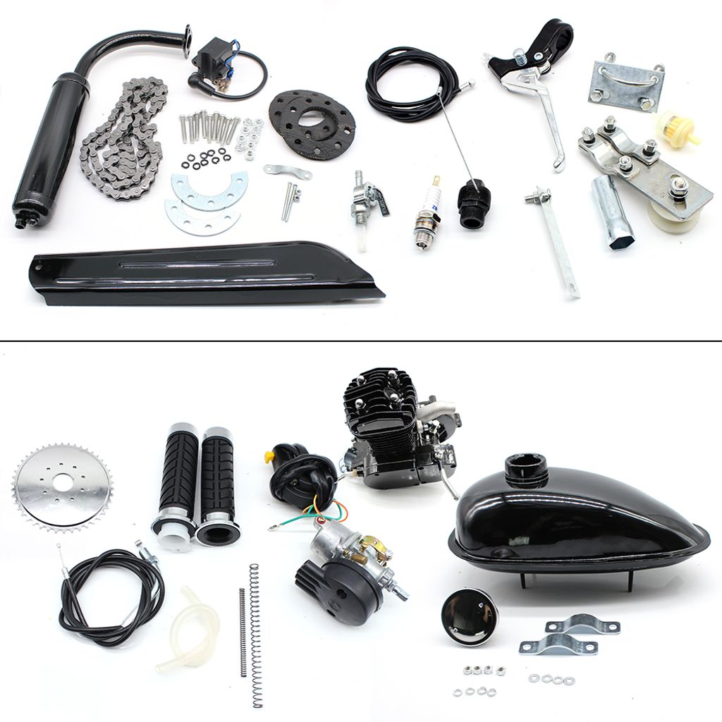 80cc 2-Takt Motor Gas Moteur Fahrrad Benzin Hilfsmotor Bike Engine Kit 45km//h