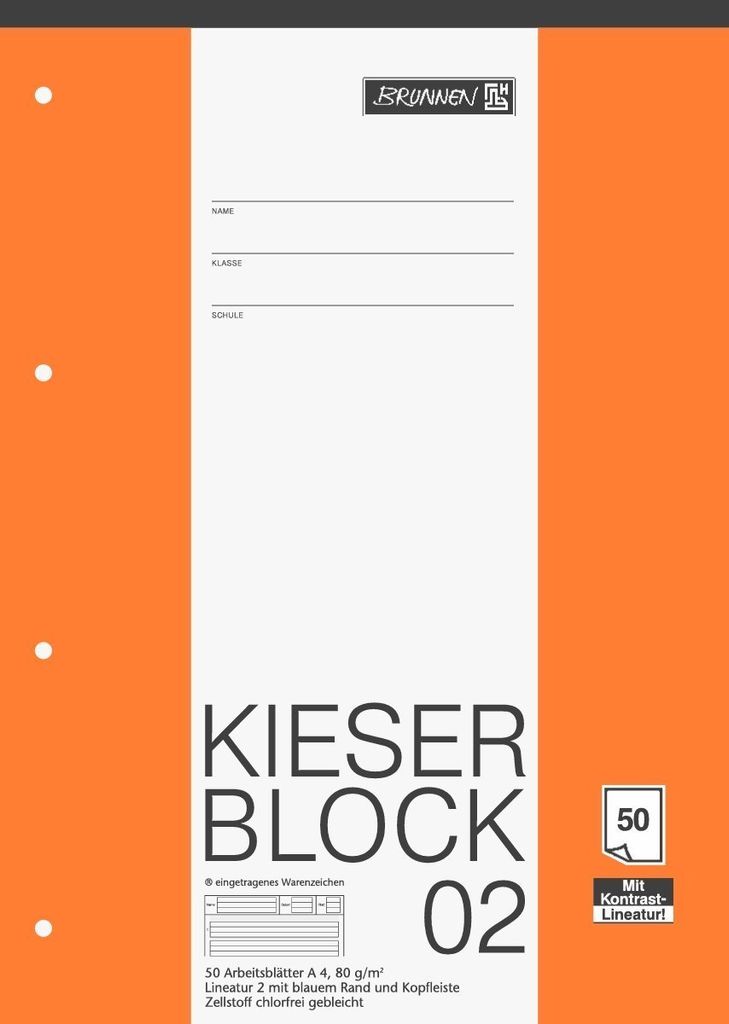 Kieser Block 02 Din A4 Schullineatur 4 Fach Kaufland De