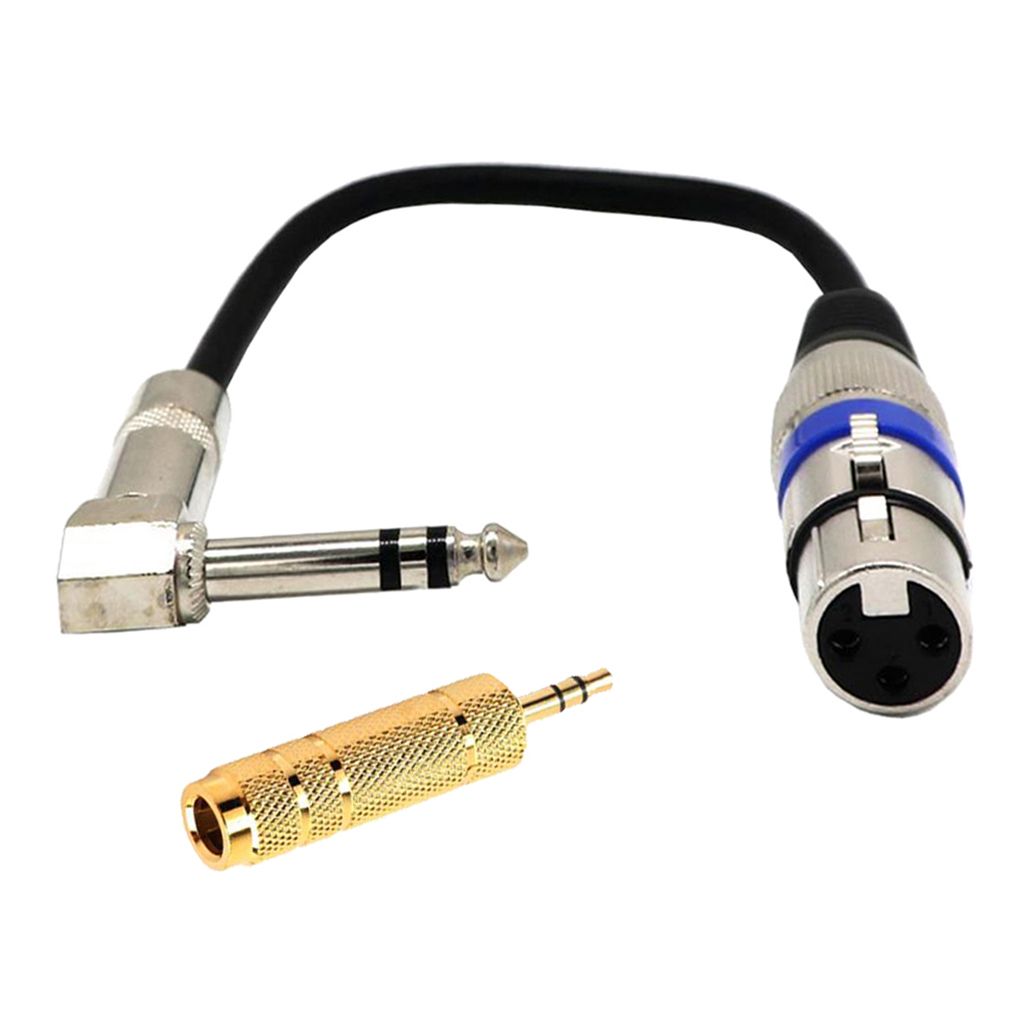 6,35 mm Stecker auf XLR Audio Buchse und 3,5 mm Stecker auf 6,35 mm Buchse