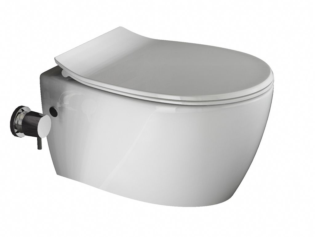 Softclose Deckel Hänge Wand WC Taharet Bidet Toilette mit Vorwandelement u