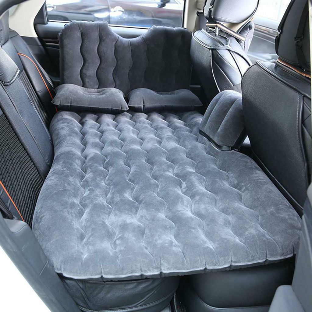 Aufblasbare Matratze Bett Luftmatratze für Auto Rücksitz mit Elektropumpe Kissen