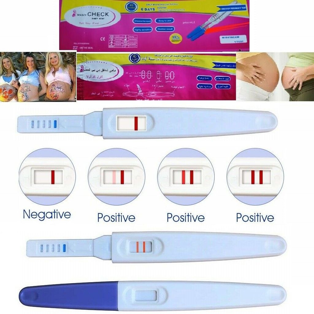 Schwangerschaftstest querstreifen