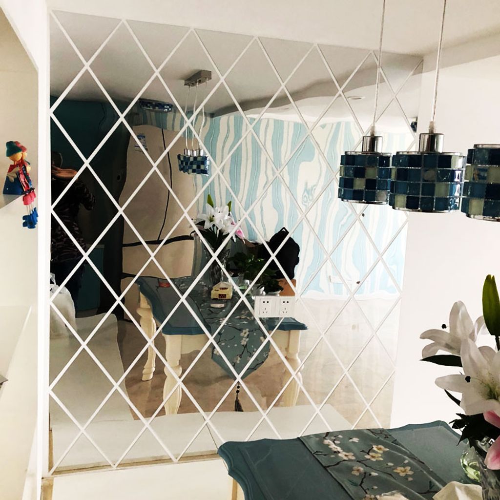 3D Acryl Muslim Spiegel Wandaufkleber Abnehmbare Home Room Wandtattoo Dekor DIY