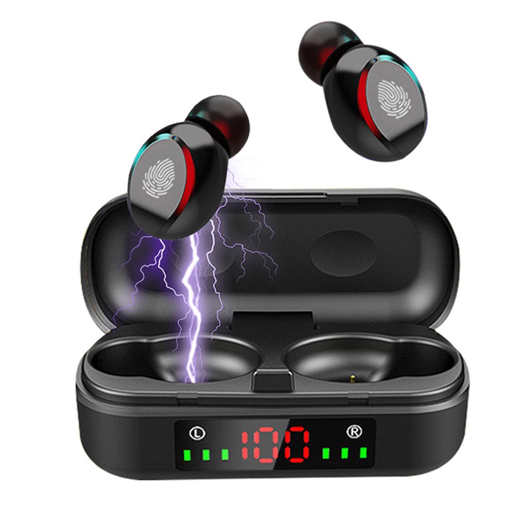 Bluetooth 5.0 Kopfhörer Ohrhörer In-Ear Stereo HiFi Headset mit LED Ladebox DE