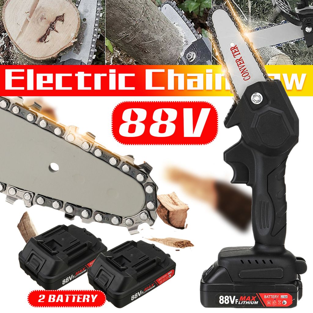 550W 24V Mini Einhandsäge Elektrische Kettensäge wiederaufladbarer Holzschneider