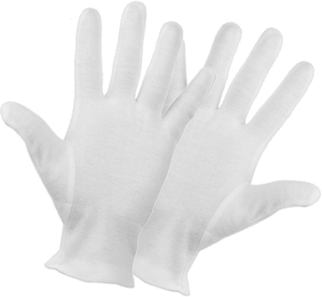 12 Paar weiche Baumwollhandschuhe 24 Stück weiße Handschuhe Münzschmuck Silber