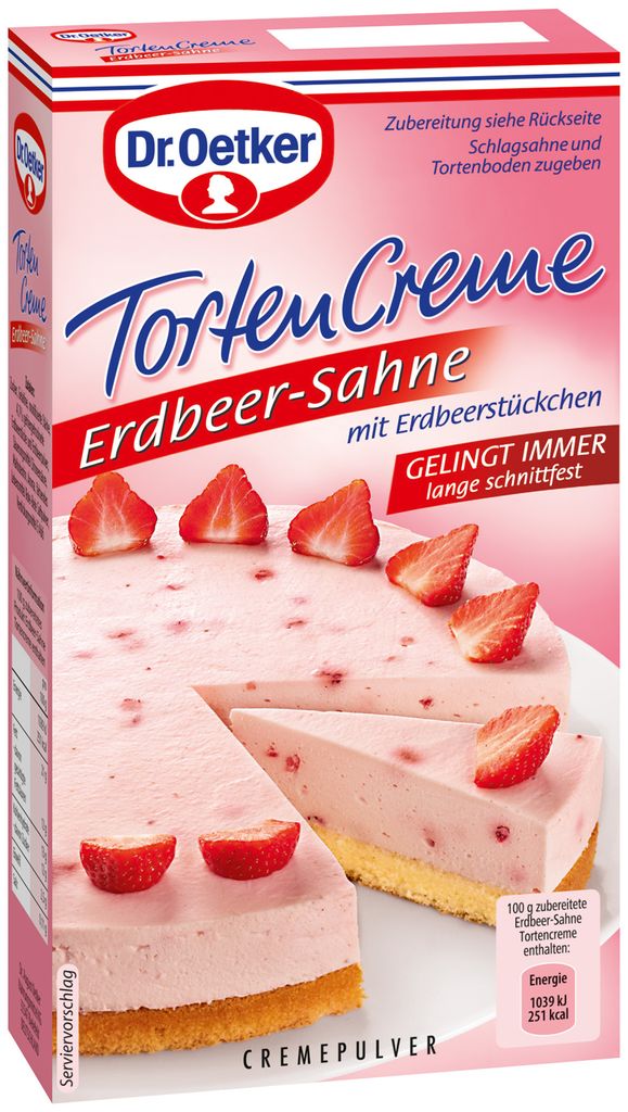 Dr. Oetker Tortencreme Erdbeer Sahne mit | Kaufland.de