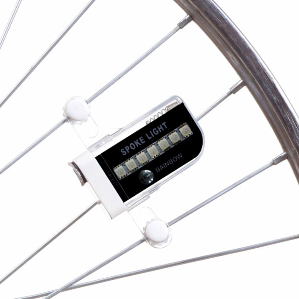 30 Muster 7 LEDs Fahrrad Rad Speichenlicht Radfahren Reifen Dekor Lampe