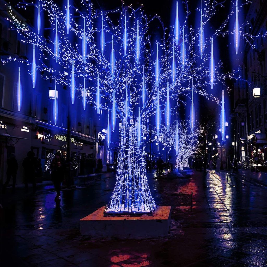 LED Lichterkette Diamantenregen Lichterregen Meteorschauer Weihnachtsdeko 288LED