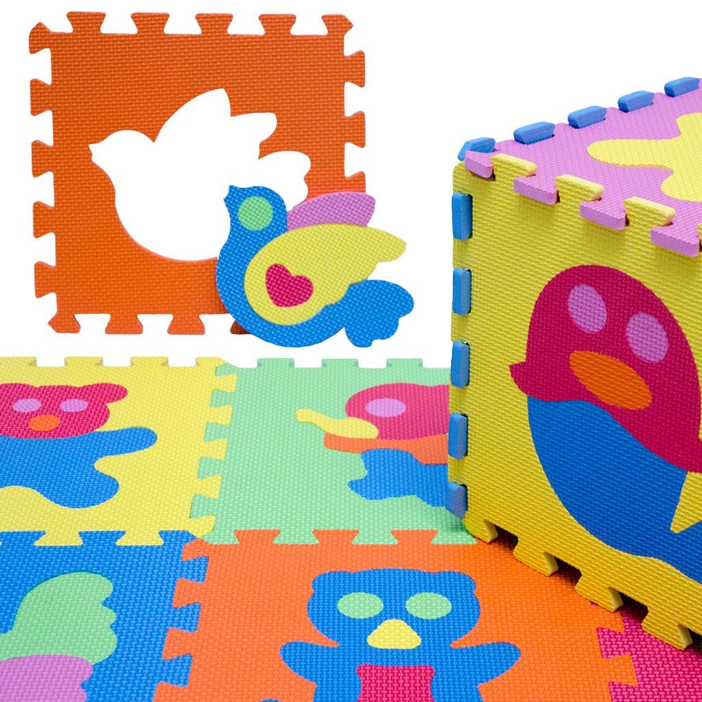 9 Schaumstoffplatten mit Tieren in Einer MORETRY Puzzlematte f/ür Babys und Kinder weichere Spielmatte T/ÜV Formamid gepr/üft +20/% dickere Schadstofffrei