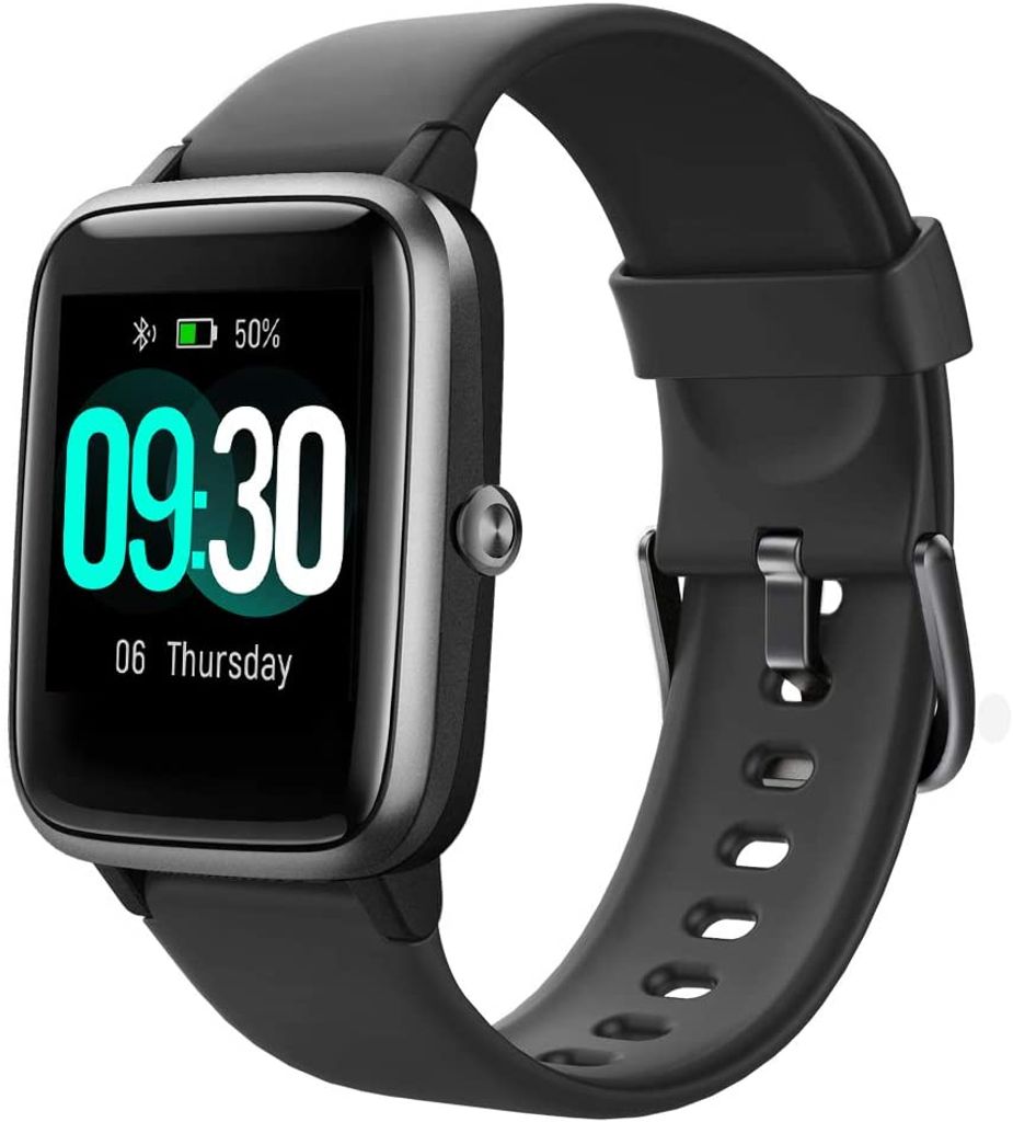 Fitness Armband Uhr Smartwatch mit Pulsmesser Wasserdicht für Damen Herren DE