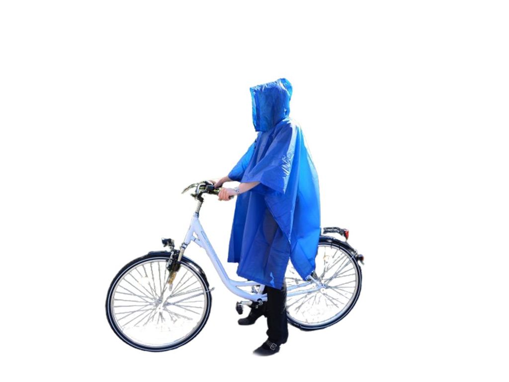2x Regencape Regenponcho Regenjacke Regenschutz Regen Schutz Fahrrad blau unisex