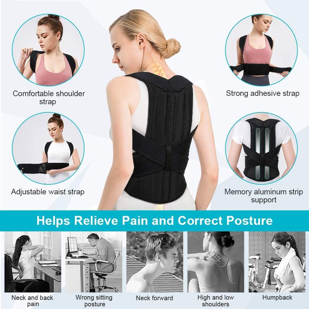 Haltungskorrektur Geradehalter Rückenstütze Schulter Rücken Haltungstrainer Back