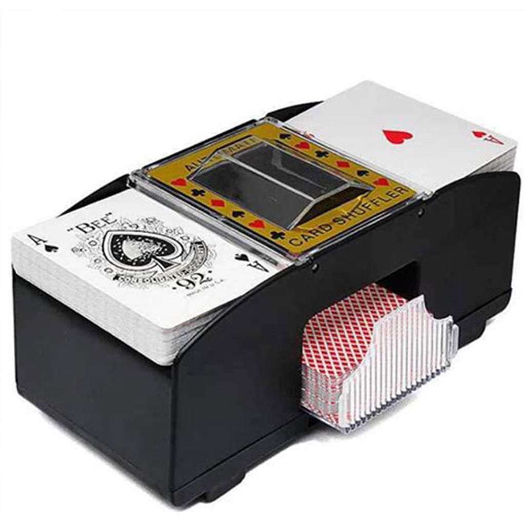 Automatische Kartenmischmaschine 2 Decks Kartenmischgerät Poker Mischmaschine 