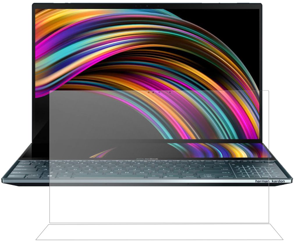 glasklare Displayschutzfolie Bruni Schutzfolie kompatibel mit Asus ZenBook S UX391UA Folie 2X