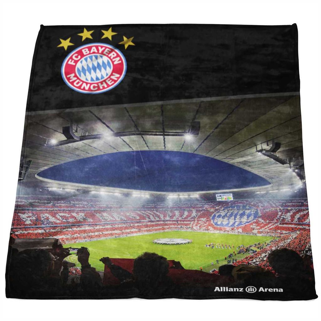 FC Bayern München Kuschelfleecedecke FAN Gr.150 x 200 cm Polarfleecedecke Decke