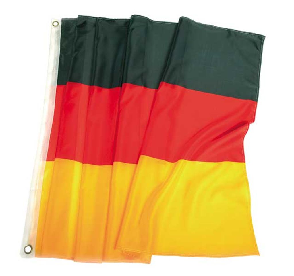 Deitert Deutschland-Fahne Hissfahne aus reißfestem Polyester 80x200 cm Deutschland Flagge im Hochformat 