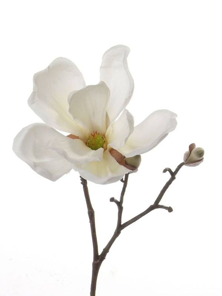 Fire4u Magnolia Blumen K/ünstlischer Zweig Kunstpflanzen Home Hause Garten Terrasse B/üro Deko 89cm
