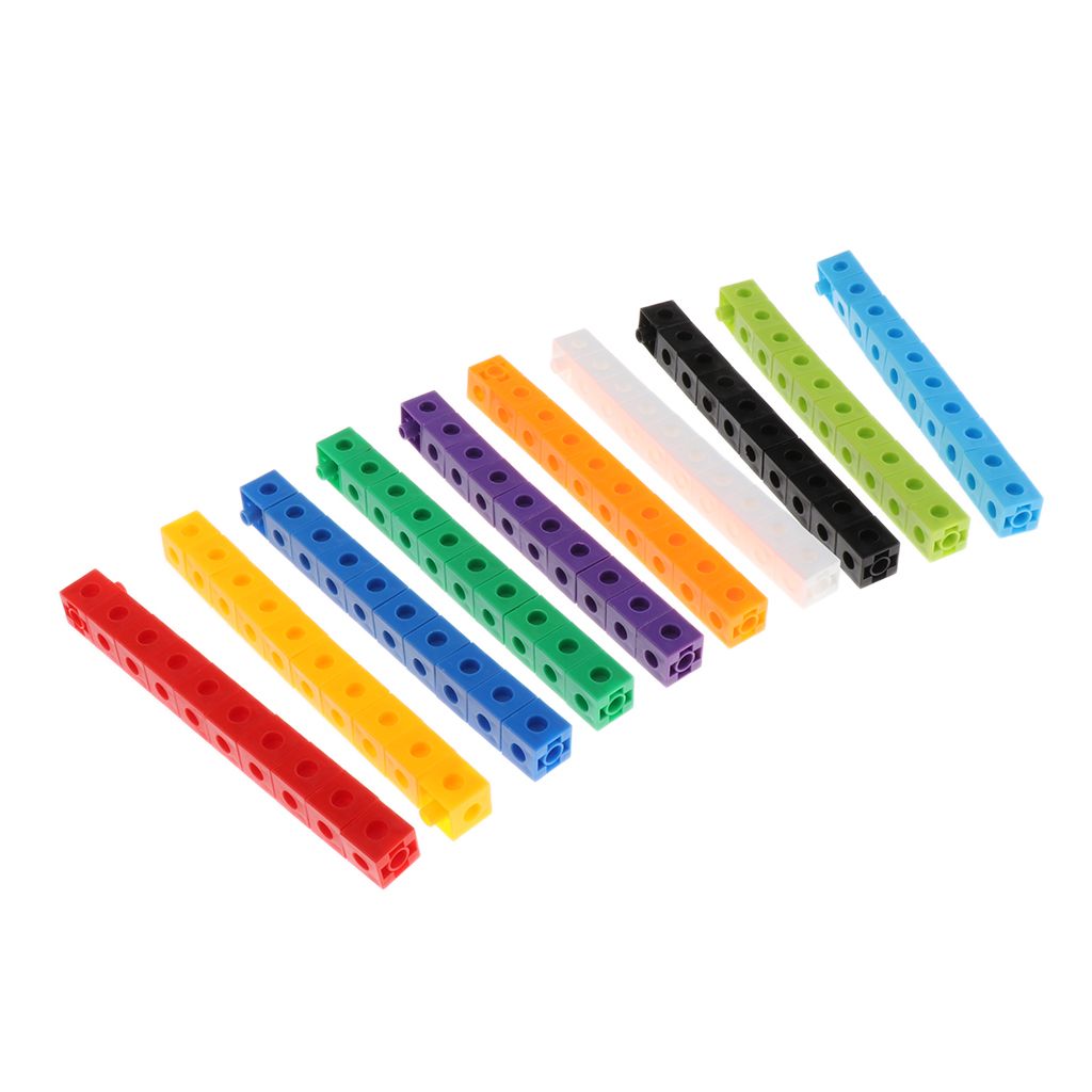 Set von 100 Bunte Zählen Zentimeter Würfel Mathematik Spielzeug Werkzeug Kinde