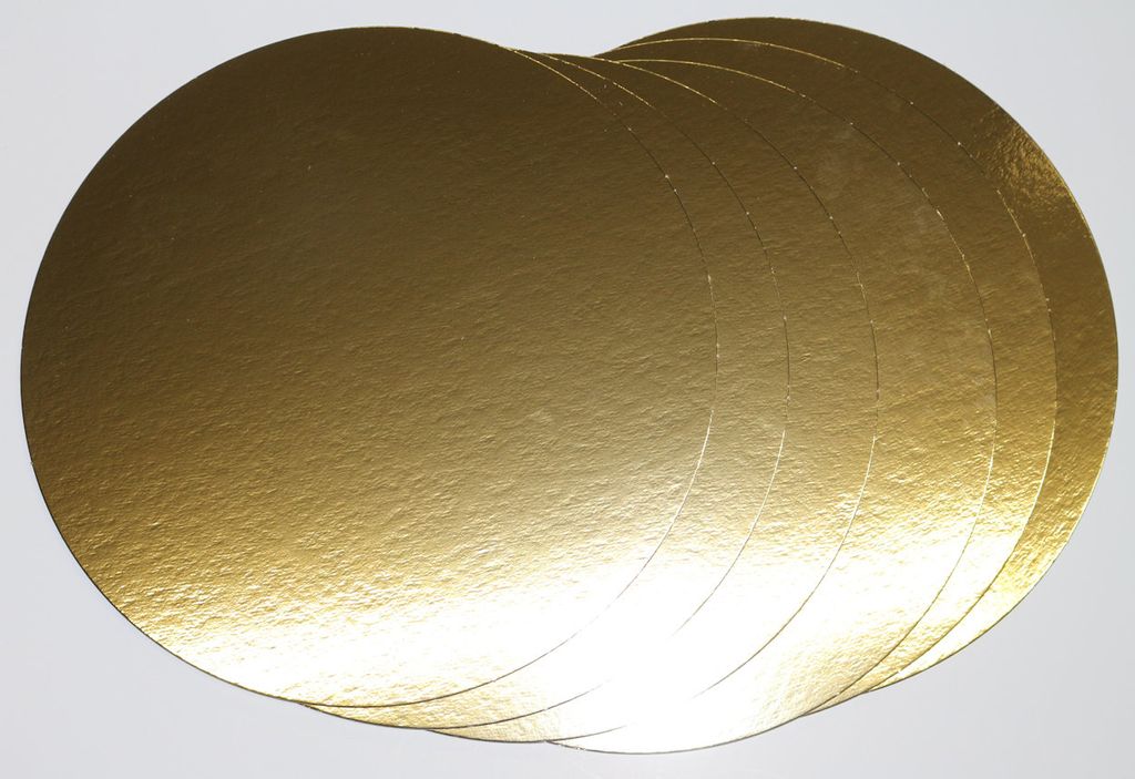 Gold Tortenunterlage Rund 25cm