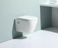 ELIT Taharet Randlos Dusch Hänge Wand WC Bidet Toilette Armatur Ventil Deckel
