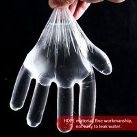 Geschirrsp/ülen M Uteruik Transparente Einweghandschuhe aus PVC transparente Folie Salon-Haarfarbe elastische Handschuhe f/ür Backen 100 St/ück Sch/önheit