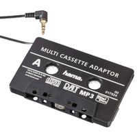 Auto Kasettenadapter Adapter Kassette MP3 CD Radio Autoradio 2.5mm 3.5mm Schwarz