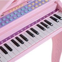 Notenpult ABS Rot 39,5 x 23,5 x 38,5 cm HOMCOM Kinder Elektronisches Klavier Mini-Klavier 25 Tasten Kinderpiano Keyboard f/ür 3-6 Jahre Musikinstrument inkl