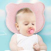 Babybett-Kissen verhindert flachen Kopf Baby-Kissen Memory-Schaum gegen Flachkopf-Kissen f/ür die Pr/ävention und Heilung von Flachkopf-Syndrom in Memory-Schaum,0-12 Monate 25 x 22 x 3 cm