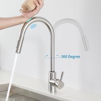 Smart Touch Sensor Wasserhahn,Multifunktion Küchenarmatur mit ausziehbarer Düse
