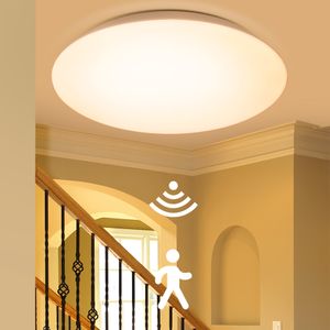 24W Sensor LED Deckenlampe mit Bewegungsmelder Deckenleuchte Warmweiß//KaltWeiß