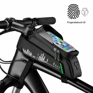 Fahrradtasche Rahmen Handytasche mit Sonnenblende Kopfh/örerloch und TPU Touchscreen f/ür Smartphones bis 7.0 Zoll Kriogor Fahrrad Rahmentasche Wasserdicht