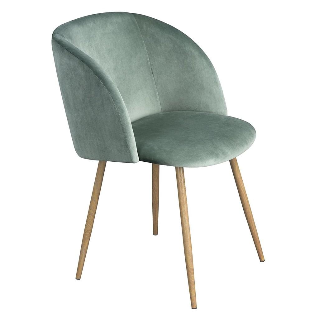 H.J WeDoo 2 x Samt Gepolsterter Sessel Einzelsofa Eleganter Retro-Stuhl Massivholzstruktur f/ür Wohnzimmerempfang Schlafzimmer Blau