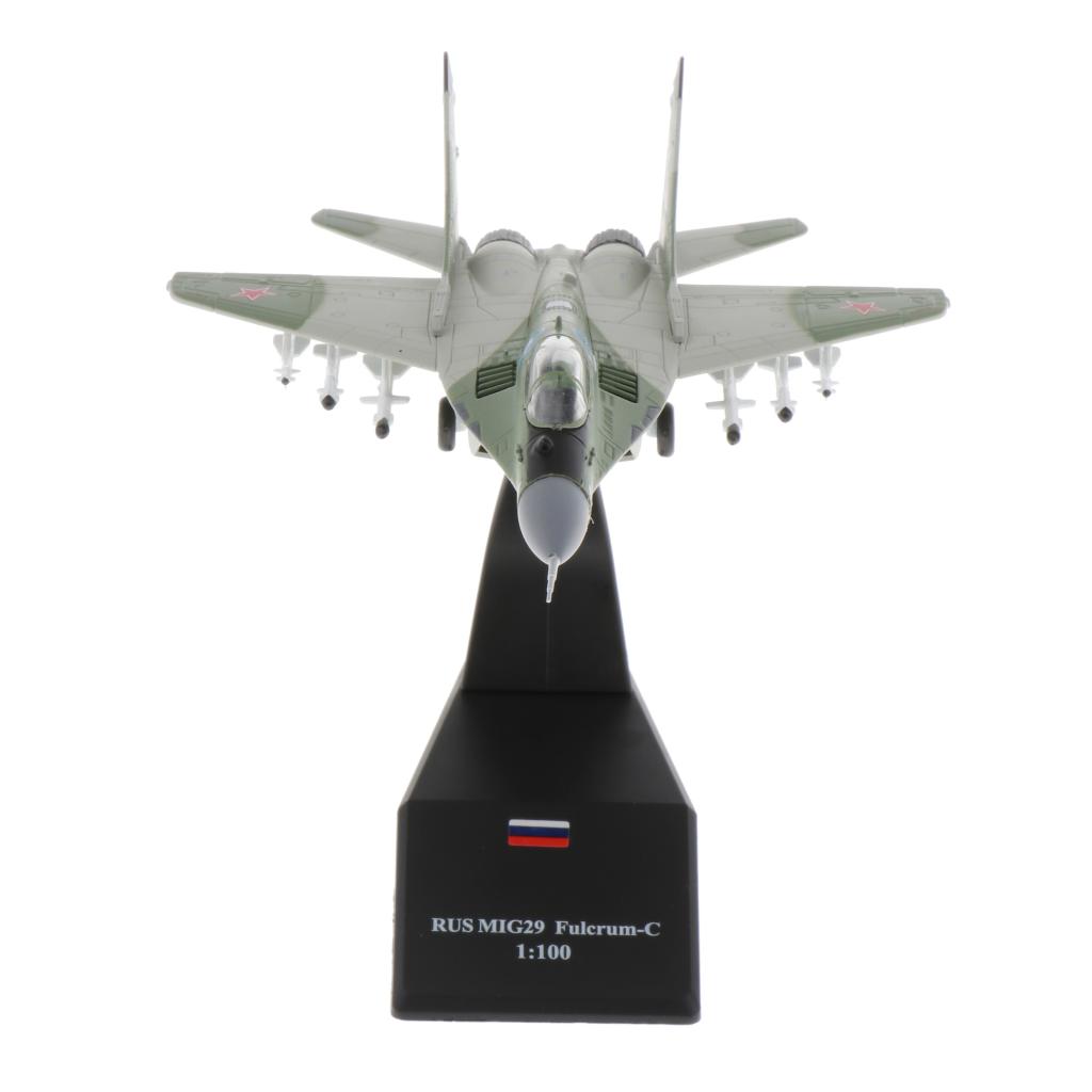1:100 MIG-29 Flugzeugmodell Kämpfer Metall Flugzeug Modell Spielzeug