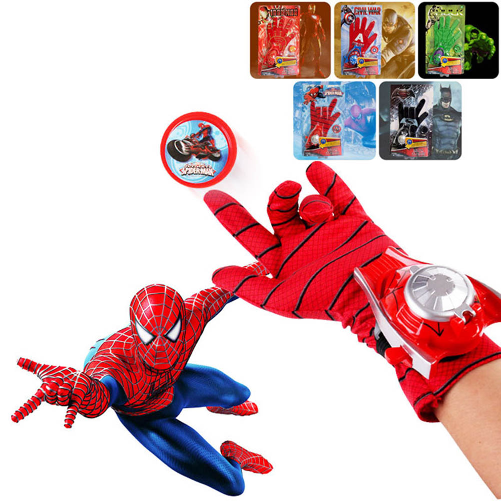 Spider Man Spielzeug Kunststoff Cosplay Spiderman Handschuh Launcher Set mi WM9 