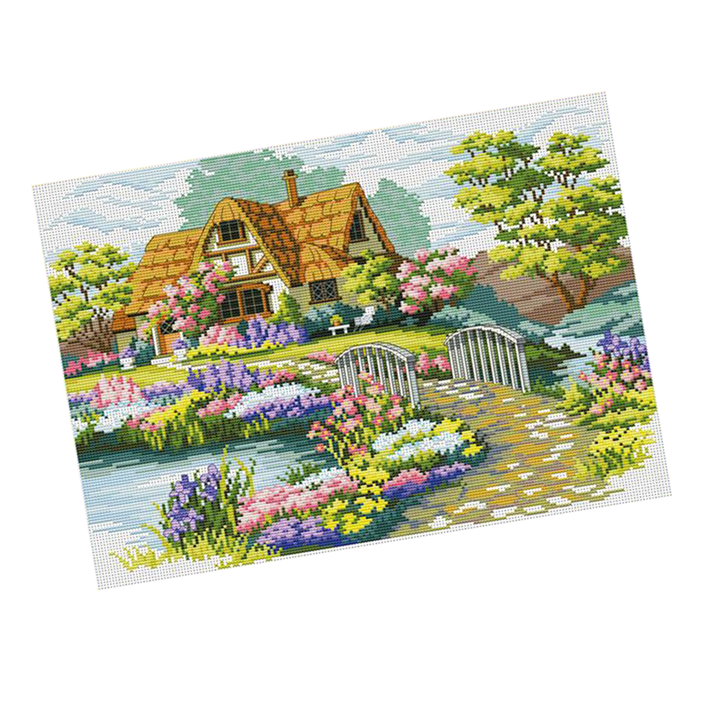 Gestempelte Kreuzstich Kits mit Vorgedrucktem Muster   Garden House