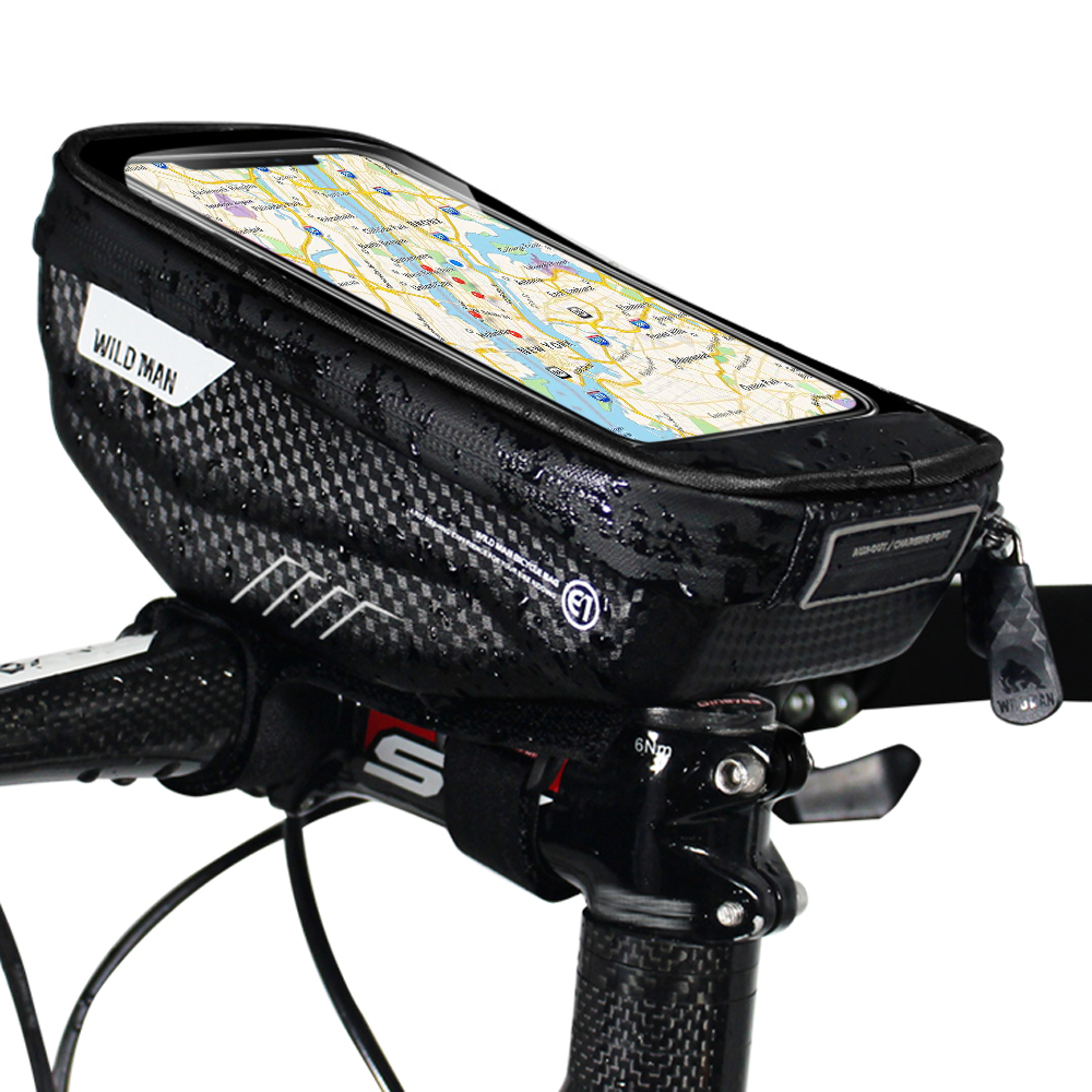 Fahrrad-Frontrahmentasche Fahrrad-Rahmentasche Handyhalter mit Touchscreen-Aufbewahrungstasche f/ür iPhone XS MAX XS X 8 7 6 6S Plus Smartphones unter 6 Zoll Fahrrad-Lenkertasche wasserdichte Fahrradtasche