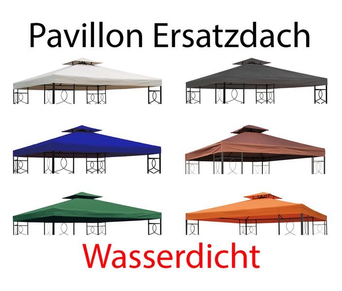 vidaXL Ersatzdach Partyzelt 3x6m Anthrazit Dach für Pavillon Pavillondach
