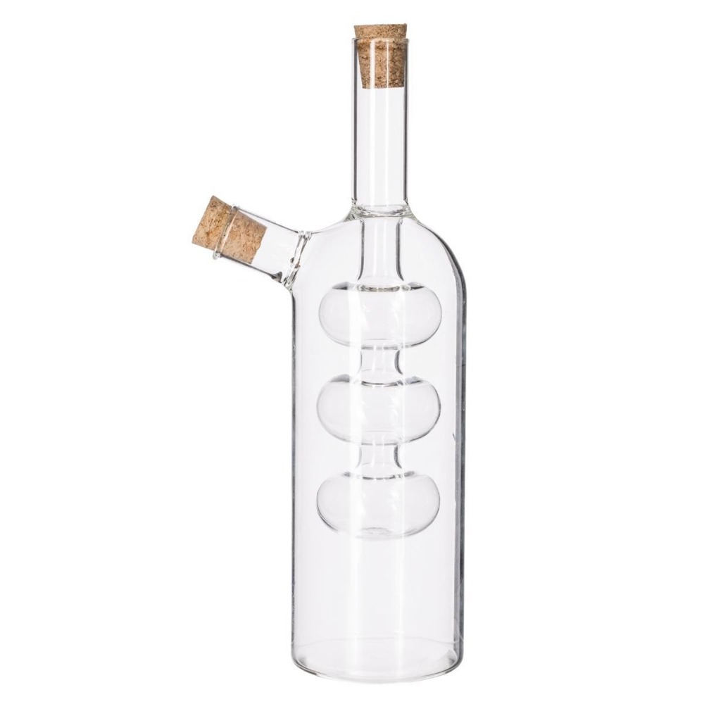 rechteckige Schwarzglas Flasche 500ml als Öl & Essigflasche und für Spirituosen