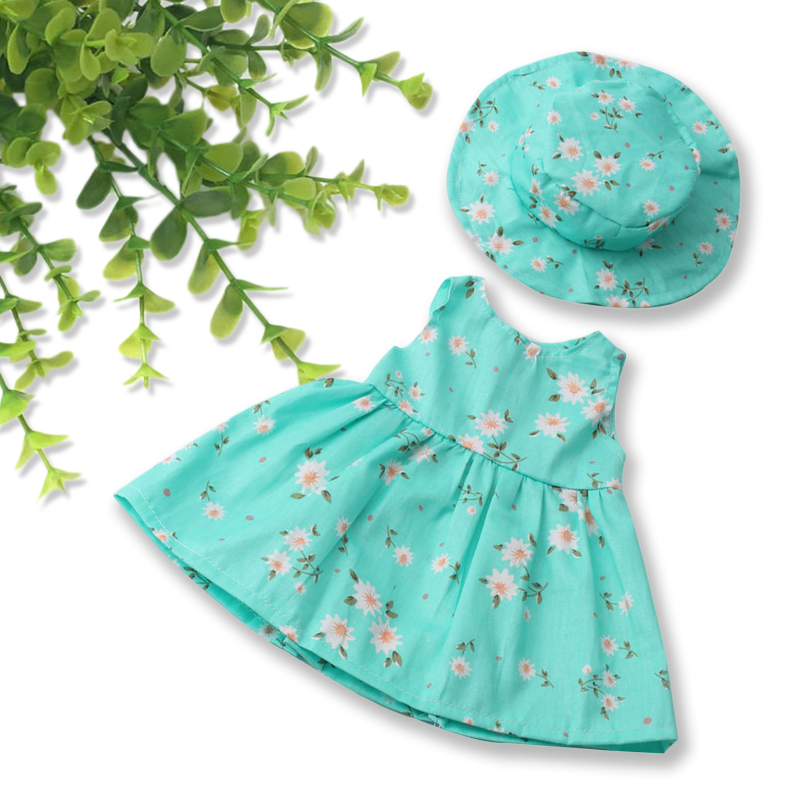 18-Zoll-Puppe Kleid Hut für amerikanische Mädchen Puppe Set verkleiden