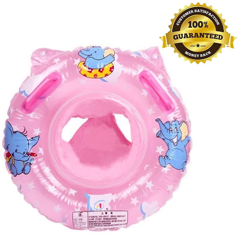 Sixcup/® Mutter Baby Schwimmring Schwimmsitz,Aufblasbares Schwimmen Ring Kinderboot Entfernbare Sicherheitshilfe Float Sitzring mit Lenkrad Schwimmhilfe Spielzeug